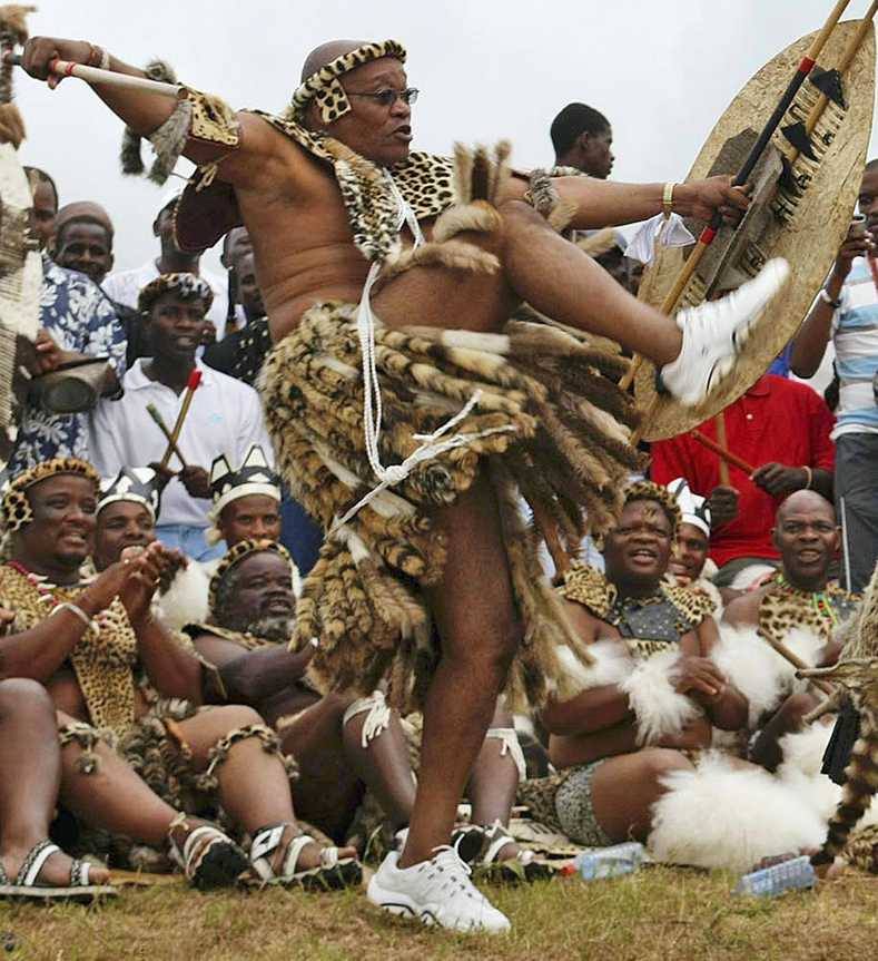 Jacob Zuma, wedding dance, KwaZulu-Natal, 5 January 2008, courtesy Reuters