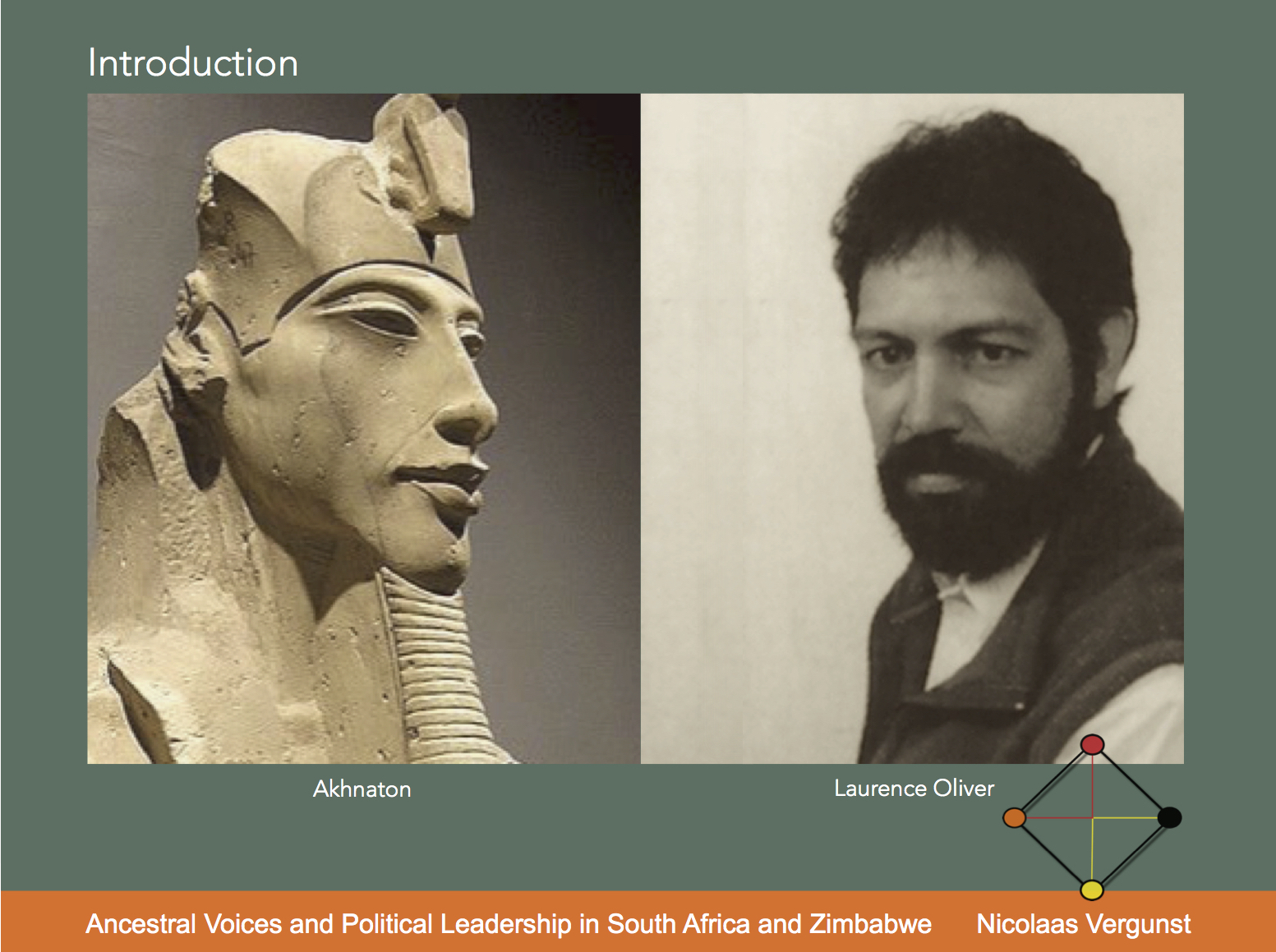 CHAM2019 2 Ancestral Voices  and Political Leadership Akhenaton and Laurence Oliver